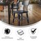 Merrick Lane Breton Dining Chairs with Steel Supports and Footrest - Set Of 2